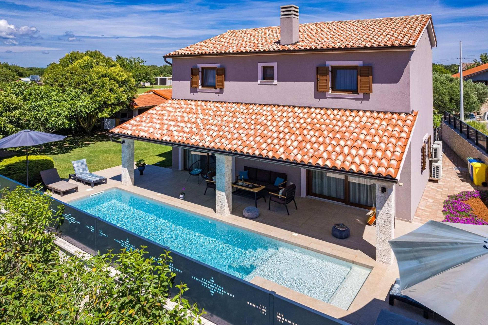 Villa Roma Near Pula For 6 People With Private Pool Jadreski ภายนอก รูปภาพ